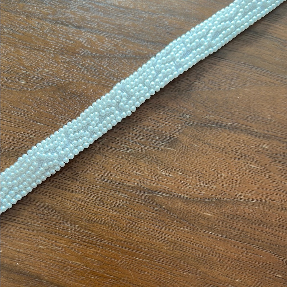Kleinfeld Bridal White Beaded Women's Belt NWT
